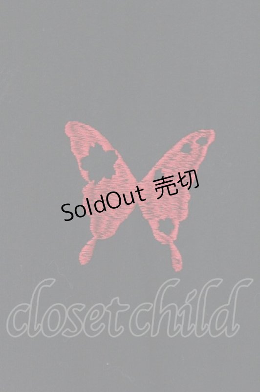 画像2: gouk / 不律矢絣柄セーラーパーカー  ブラック×レッド O-26-04-21-041-GO-TO-IG-OS (2)