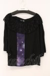 画像1: gouk (kikou) / 菫青の君柄トップス  ブラック×パープル O-26-04-21-043-0-TO-IG-OS (1)