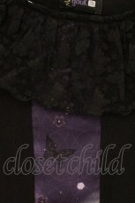画像2: gouk (kikou) / 菫青の君柄トップス  ブラック×パープル O-26-04-21-043-0-TO-IG-OS (2)