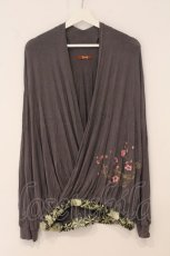 画像1: gouk / カシュクール風前開きチュニック  グレー O-26-04-21-048-GO-TO-IG-OS (1)