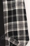 画像2: KUNIKUNI / サイドチェックスカート  ブラック×ホワイト O-26-04-21-055-HN-SK-IG-OS (2)