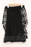 画像3: KUNIKUNI / サイドチェックスカート  ブラック×ホワイト O-26-04-21-055-HN-SK-IG-OS (3)