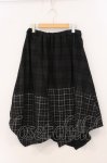 画像1: KUNIKUNI / バイカラーチェック起毛スカート  ブラック O-26-04-21-056-HN-SK-IG-OS (1)
