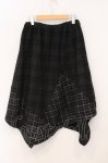 画像3: KUNIKUNI / バイカラーチェック起毛スカート  ブラック O-26-04-21-056-HN-SK-IG-OS (3)