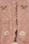 画像2: axes femme kawaii / Rosy Bearニットカーデ M ピンク O-26-04-21-001-AX-TO-OW-OS (2)