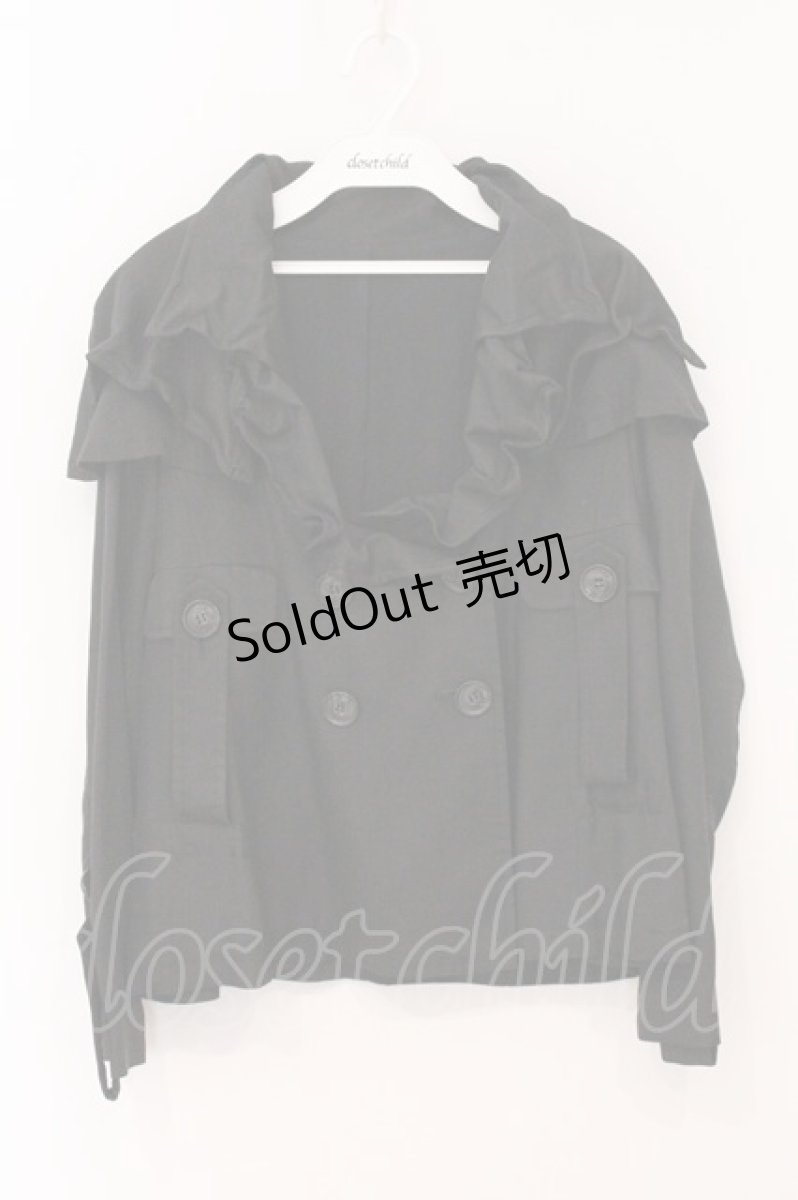 画像1: alice auaa / 10S/S【softly】 ワイヤー入りナイロンコート 3 ブラック O-26-04-21-061-AA-JA-IG-OS (1)