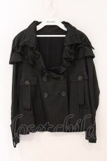 画像1: alice auaa / 10S/S【softly】 ワイヤー入りナイロンコート 3 ブラック O-26-04-21-061-AA-JA-IG-OS (1)