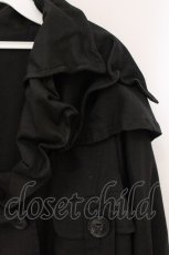 画像2: alice auaa / 10S/S【softly】 ワイヤー入りナイロンコート 3 ブラック O-26-04-21-061-AA-JA-IG-OS (2)