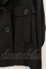 画像3: alice auaa / 10S/S【softly】 ワイヤー入りナイロンコート 3 ブラック O-26-04-21-061-AA-JA-IG-OS (3)