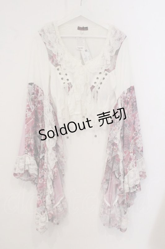 画像1: Qutie Frash / フリルショートボレロ  ピンク O-26-04-21-077-QU-TO-OW-OS (1)