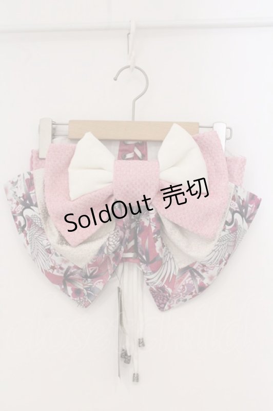 画像1: Qutie Frash / リボン帯コルセット  ピンク O-26-04-21-078-QU-ZA-OW-OS (1)