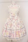 画像1: Angelic Pretty / Baby Toysジャンパースカート  シロ O-26-04-21-082-AP-OP-OW-OS (1)