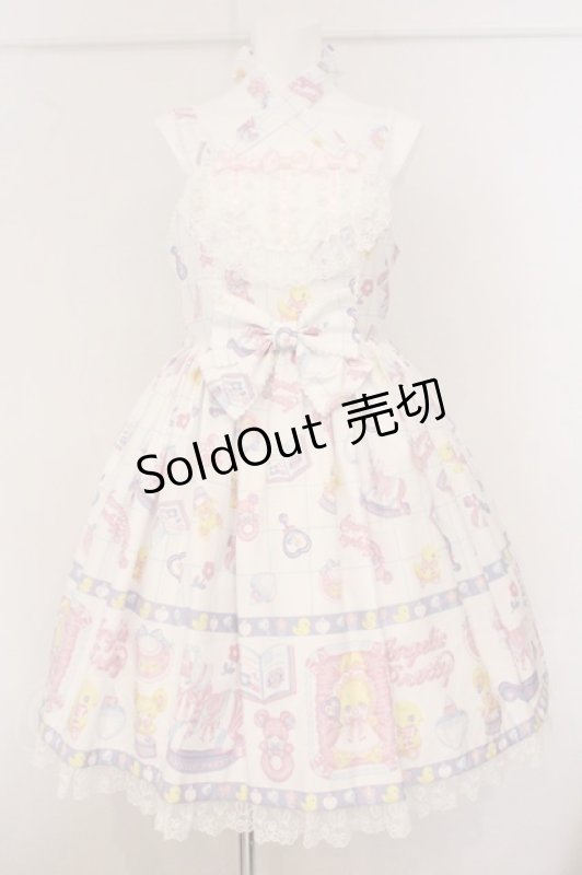 画像1: Angelic Pretty / Baby Toysジャンパースカート  シロ O-26-04-21-082-AP-OP-OW-OS (1)
