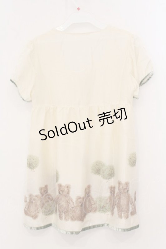 画像4: PINK HOUSE / くまプリントチュニック  アイホリー O-26-04-21-025-LO-TO-IG-OS (4)