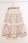 画像4: PINK HOUSE / フラワーレース&ストライプ切り替えスカート  ピンク O-26-04-21-026-LO-SK-IG-OS (4)