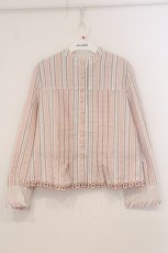 画像1: PINK HOUSE / フラワーレース切り替えストライプジャケット L ピンク O-26-04-21-027-LO-BL-IG-OS (1)