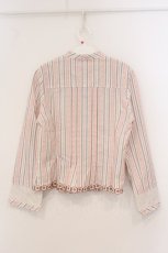 画像4: PINK HOUSE / フラワーレース切り替えストライプジャケット L ピンク O-26-04-21-027-LO-BL-IG-OS (4)