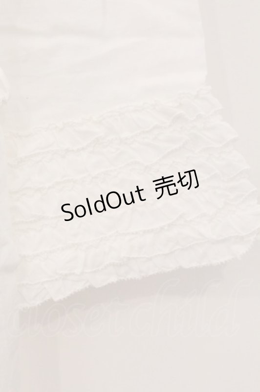 画像3: PINK HOUSE / タックフリルシャツワンピース  シロ O-26-04-21-028-LO-OP-IG-OS (3)