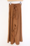 画像2: EATME / BACKレースアップハイウエストパンツ S キャメル O-26-04-22-052-LO-PA-YM-OS (2)