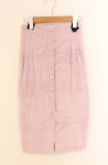 画像1: EATME / ベロアAラインスカート F ピンク O-26-04-22-057-LO-SK-YM-OS (1)