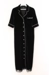 画像1: EATME / パイピングシャツワンピース F クロ O-26-04-22-025-LO-OP-YM-OS (1)