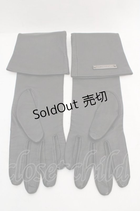画像4: alice auaa / 13A/W【aragne】 レザーロンググローブ  ブラック O-26-04-23-007-AA-ZA-IG-OS (4)