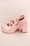 画像6: Chalmiere / ダブルリボンスカラップパンプス L ピンク O-26-04-24-018-0-SH-OW-OS (6)