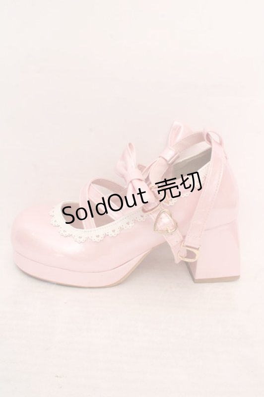 画像6: Chalmiere / ダブルリボンスカラップパンプス L ピンク O-26-04-24-018-0-SH-OW-OS (6)