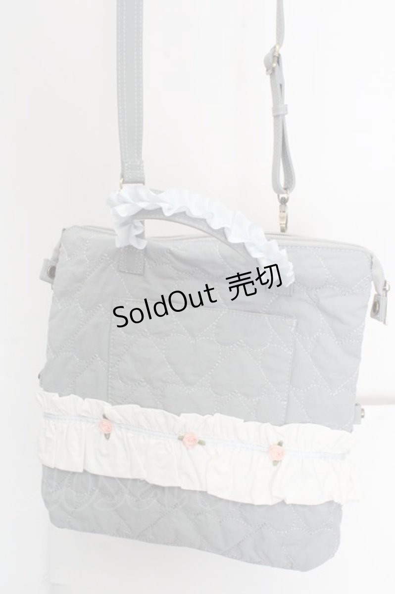 画像1: virally / 3Wayトートバッグ  サックス O-26-04-24-020-PU-BG-IG-ZT308 (1)