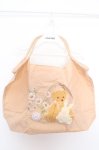 画像1: m petit by misako / クマ刺繍バッグ  ベージュ O-26-04-24-023-LO-BG-IG-OS (1)