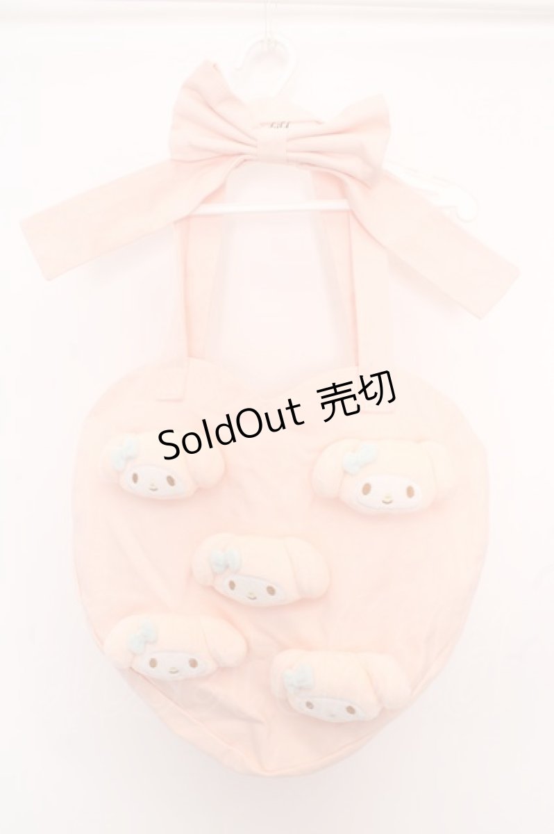 画像1: merry jenny / My Melody heart tote bag  ピンク O-26-04-24-026-LO-BG-IG-OS (1)