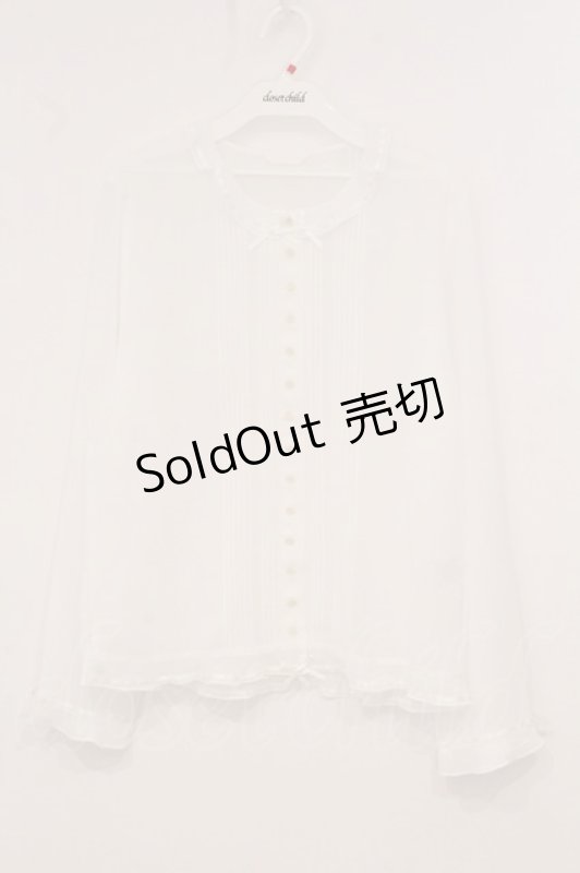 画像1: INGEBORG / リボン通しブラウス  シロ O-26-04-24-1037-LO-BL-IG-OS (1)