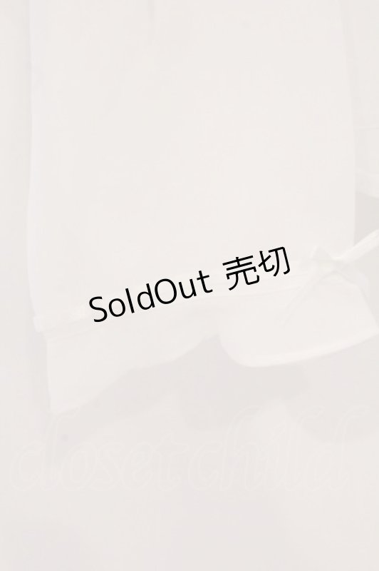 画像3: INGEBORG / リボン通しブラウス  シロ O-26-04-24-1037-LO-BL-IG-OS (3)