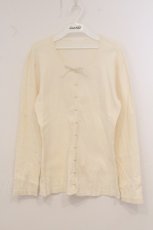 画像1: INGEBORG / テレコリボンロングカーディガン M オフシロ O-26-04-24-1039-LO-TO-IG-OS (1)