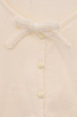 画像2: INGEBORG / テレコリボンロングカーディガン M オフシロ O-26-04-24-1039-LO-TO-IG-OS (2)