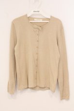 画像1: INGEBORG / 胸リボンカーディガン M ベージュ O-26-04-24-1041-LO-TO-IG-OS (1)