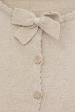 画像2: INGEBORG / 胸リボンカーディガン M ベージュ O-26-04-24-1041-LO-TO-IG-OS (2)