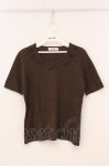 画像1: INGEBORG / モチーフ付きパイル地半袖トップス M ブラウン O-26-04-24-1043-LO-TO-IG-OS (1)