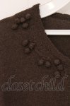 画像2: INGEBORG / モチーフ付きパイル地半袖トップス M ブラウン O-26-04-24-1043-LO-TO-IG-OS (2)