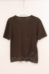 画像3: INGEBORG / モチーフ付きパイル地半袖トップス M ブラウン O-26-04-24-1043-LO-TO-IG-OS (3)
