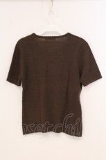 画像3: INGEBORG / モチーフ付きパイル地半袖トップス M ブラウン O-26-04-24-1043-LO-TO-IG-OS (3)