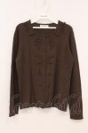 画像1: INGEBORG / モチーフ付きパイル地カーディガン M ブラウン O-26-04-24-1044-LO-TO-IG-OS (1)