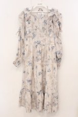 画像1: melume / TT*MAKチュバナOP ピンタックフリル花柄ワンピース L アイボリー×ブルー O-26-04-24-1054-0-OP-IG-OS (1)