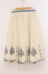 画像3: an another angelus / ライラック刺繍チュールスカート  シロ×ブルー O-26-04-24-1057-CA-SK-IG-OS (3)