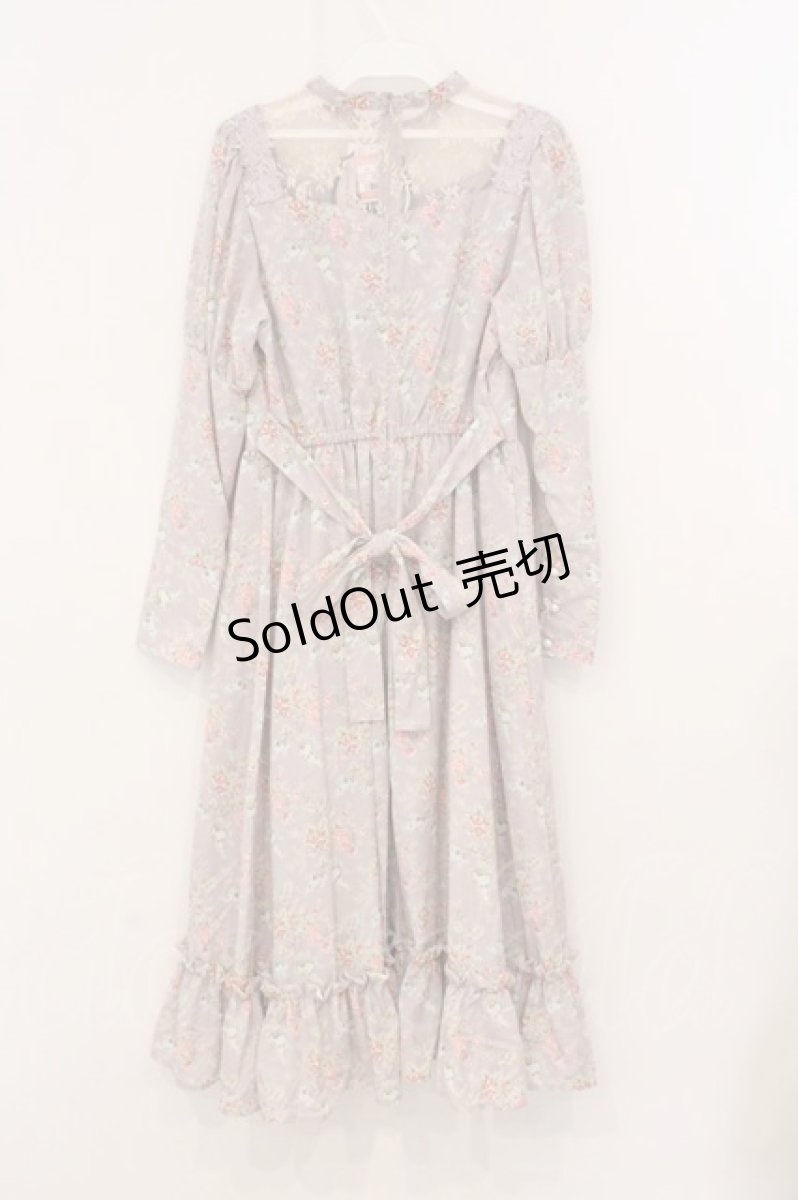 画像3: Kurumi Collaboration / KRハナジゴスリーブワンピース M ラベンダー O-26-04-24-1061-GO-OP-IG-OS (3)