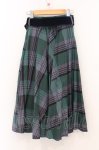 画像3: an another angelus / ビッグチェックフレアースカート  グリーン O-26-04-24-1083-CA-SK-IG-OS (3)