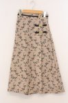 画像1: an another angelus / ビット使いヴィンテージ花柄スカート  ベージュ O-26-04-24-1088-CA-OP-IG-OS (1)