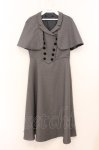 画像1: an another angelus / ケープ付きダブル釦ジャンパースカート  グレー×クロ O-26-04-24-1091-CA-OP-IG-OS (1)