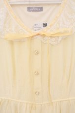 画像2: axes femme POETIQUE / ドーリーフリルロングワンピース M イエロー O-26-04-24-1010-AX-OP-IG-OS (2)