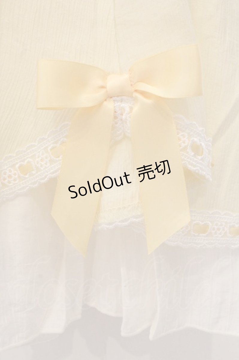 画像3: axes femme POETIQUE / ドーリーフリルロングワンピース M イエロー O-26-04-24-1010-AX-OP-IG-OS (3)